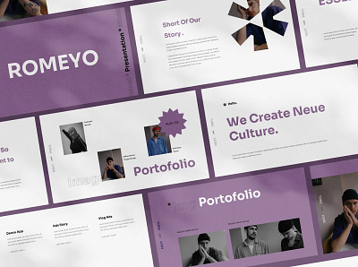 Romeyo Google Slides agency business catalog clean creative dashboad dashboard dashboard app dashboard design dashboard ui fashion layout lookbook minimal minimalist modern pitch deck proposal sleek template