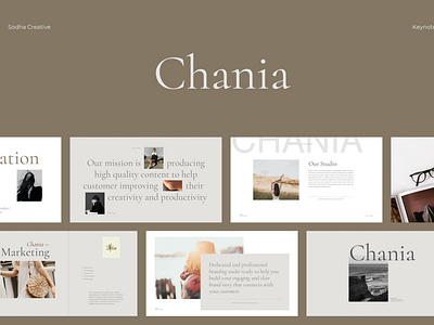 CHANIA - Keynote Template agency business clean concept creative elegant keynote minimal minimalist modern presentation presentation design professional simple template template design templates web design web development website