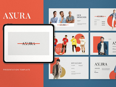 AZURA - Minimal Fashion Google Slide business clean concept corporate creative fashion google slide google slide template google slides minimal modern powerpoint template presentation professional simple template templates web design web development website