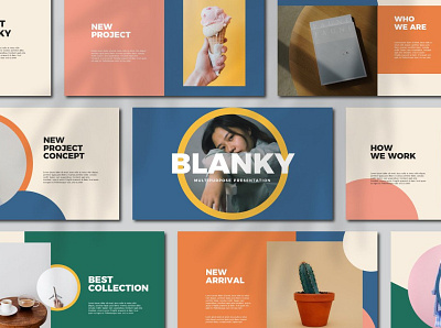 Blanky Google Slides agency concept creative feautures google slide google slide template google slides icon icons minimal modern multipurpose presentation process responsive strategy template web design web development website