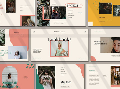 Lookbook Google Slides business clean creative development google slide google slide template google slides google slides template lookbook lookbook design lookbook template minimal modern multipurpose presentation template ui web design web development website