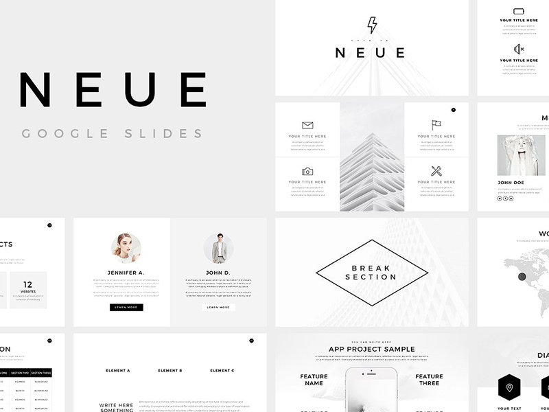 Minimalist Google Slides Template Free