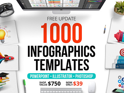 Infographic templates bundle 1000 infographic templates advertisign clean elegant infographic infographic templates bundle infographics modern photoshop powerpoint templates templates bundle