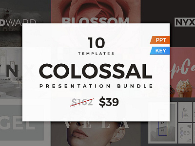 Colossal Presentation Bundle best template colossal presentation bundle keynote pitch deck powerpoint presentation presentation bundle