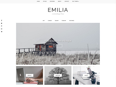 Blogger Template Responsive - Emilia blog design blogger blogger design blogger template blogger theme clean minimal minimal blogger template minimal blogger theme responsive responsive blogger theme responsive theme