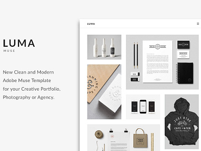 LUMA - Creative Muse Template adobe muse agency business clean corporate creative creative muse template minimal modern template templates website