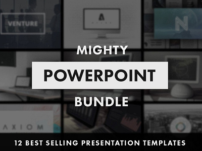 Mighty PowerPoint Bundle agency bundle business mighty powerpoint bundle minimal minimalistic office powerful powerpoint powerpoint bundle present professional