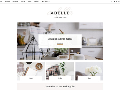 Responsive Blogger Template - Adelle blog theme blogger template blogger theme blogger theme 2018 blogger theme responsive blogspot blogspot template blogspot theme clean minimal responsive responsive blogger template