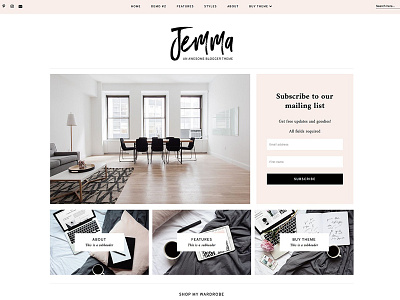 Jemma Responsive Blogger Template blogger template blogger theme blogger theme responsive blogspot theme feminine feminine blogger mobile responsive responsive responsive blogger template