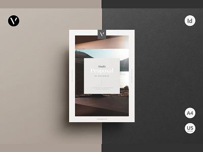 VOLK - Studio Proposal branding editorial elegant indesign minimalist pitch portfolio proposal studio proposal template typography volkhouse