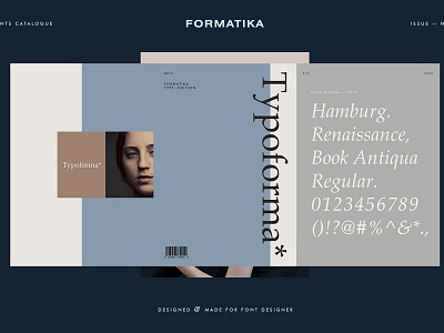 Typoforma - Type Catalogue No.1 book booklet catalogue font book font magazine formatika magazine magazine template type magazine typography typography branding