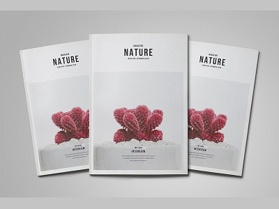 A5 Nature Magazine brochure catalog fresh indesign lookbook magazine nature nature magazine photography portfolio portrait template