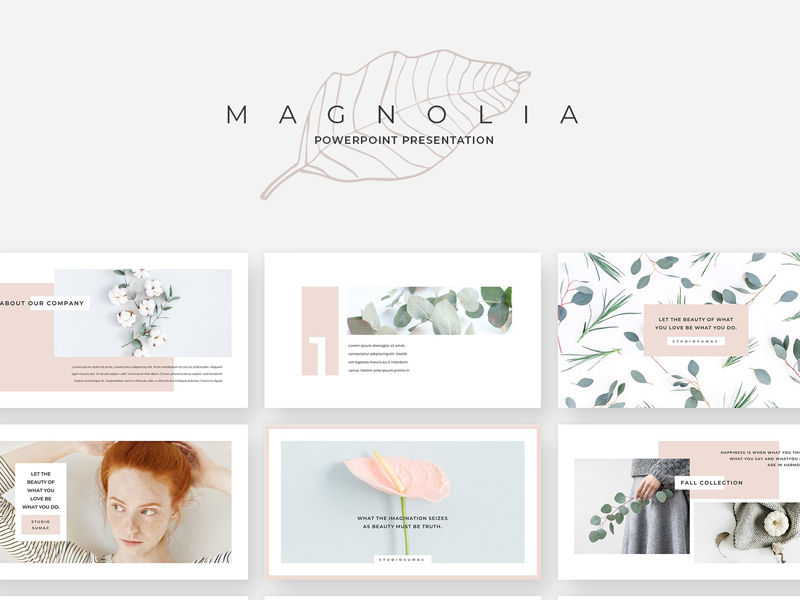Magnolia Powerpoint Presentation By Templates On Dribbble