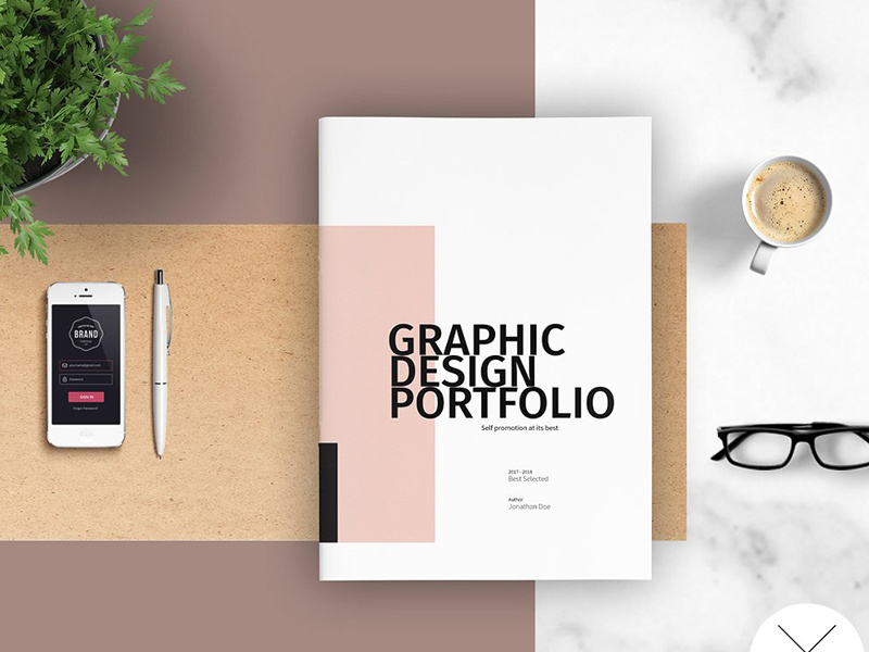 portfolio design for graphic designer