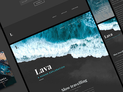 Lava - A Responsive Blog Template blog blog post blog template blog theme blogger responsive blog template sketch template template travel template web theme website website theme