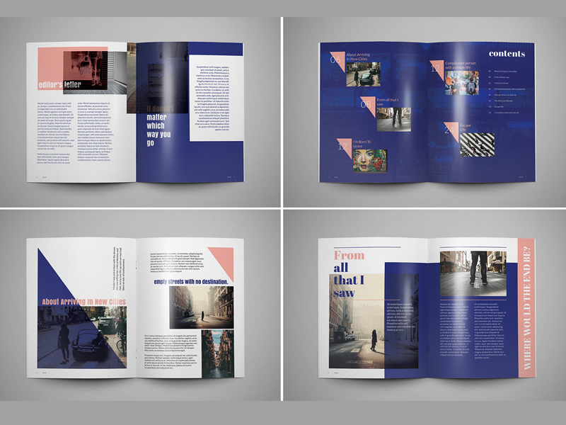 Adrift Magazine Template by Templates on Dribbble