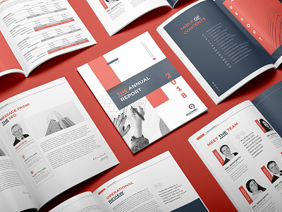 Annual Report 24 Pages abstract annual report brochure business brochure clean report company brochure infographic marketing modern proposal report us letter