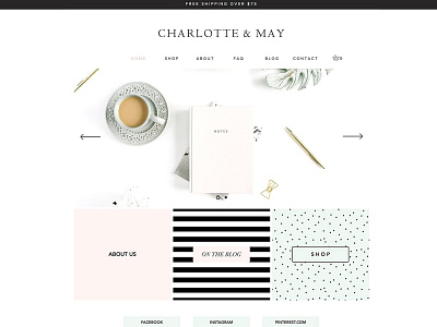 Charlotte & May e-Commerce Wix Theme blogger wix theme boutique website theme chic website e commerce wix theme logo wix theme wix themes wix website wix website design