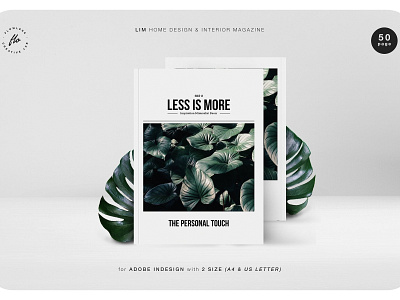 LIM Home Design & Interior Magazine a4 advertising branding business business brochure catalog catalogue clean interior lookbook magazine minimal modern print print design printing template templates us letter usletter