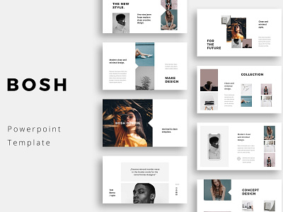 BOSH - Powerpoint Template branding business clean creative design elegant fashion feminine keynote minimal modern powerpoint powerpoint presentation powerpoint template presentation professional simple slideshow template templates