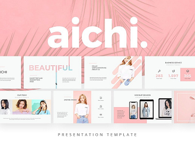 AICHI Keynote Template architecture branding brochure business catalog clean fashion keynote keynote presentation keynote template lookbook magazine marketing minimal minimalist modern portfolio presentation template theme