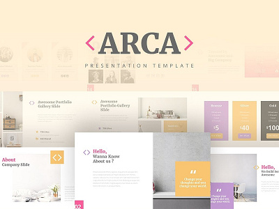 ARCA - Powerpoint Template business clean corporate creative design elegant keynote lookbook minimal modern pitch deck powerpoint powerpoint presentation powerpoint template presentation presentation template professional simple stylish template