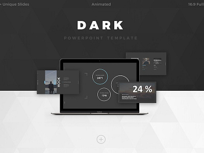 DARK Powerpoint Template branding business clean creative design elegant feminine minimal modern powerpoint powerpoint presentation powerpoint template powerpoint templates presentation presentation design presentation template professional simple template templates