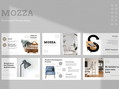 Mozza Furniture Powerpoint business clean corporate creative furniture furniture powerpoint furniture presentation interior interior presentation minimal modern powerpoint powerpoint presentation powerpoint template presentation presentation template simple template templates