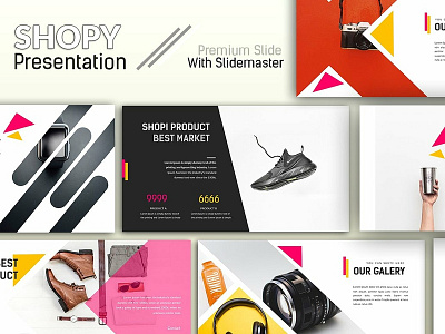 Shopi Powerpoint brush business chart clean creative elegant gallery infographic minimal multipurpose portfolio powerpoint premium presentation professional shop slide slideshow template vector