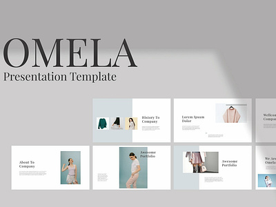 Omela PowerPoint Template agency brand brochure business clean corporate creative flyer keypitch lookbook minimal modern mood board multipurpose powerpoint powerpoint template presentation studio template trending