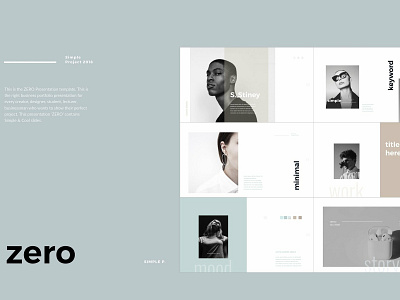 ZERO Keynote Template black business clean company corporate creative elegant key keynote keynote presentation keynote template layout minimal minimalism modern presentation template professional simple table template