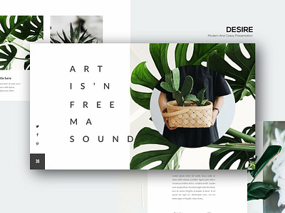 DESIRE - Powerpoint Template branding business clean corporate creative design elegant feminine minimal modern portfolio powerpoint powerpoint presentation professional simple template templates ultra modern unique unique design