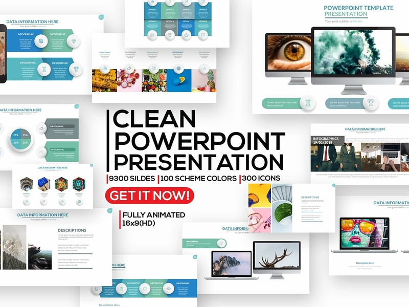 Clean Powerpoint Presentation By Templates Dribbble Dribbble