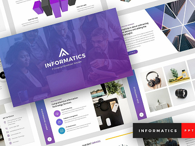 Informatics - PowerPoint Template agency business clean company computer corporate creative elegant informatics informatics powerpoint template informatics presentation it company marketing modern multipurpose presentation tech technology template unique