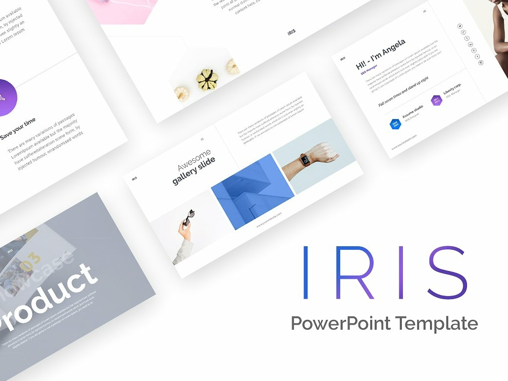 Iris Minimal Point Template By Templates Dribbble Iris Minimal Point Template Creative Business Presentation Professional Pitch Deck Advertising Marketing Branding Simple