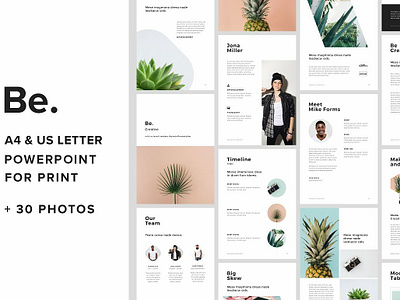 A4 Vertical Powerpoint + 30 Photos agency brochure business clean corporate creative fashion letter magazine marketing minimal modern presentation print printable proposal slide template vertical vertical powerpoint