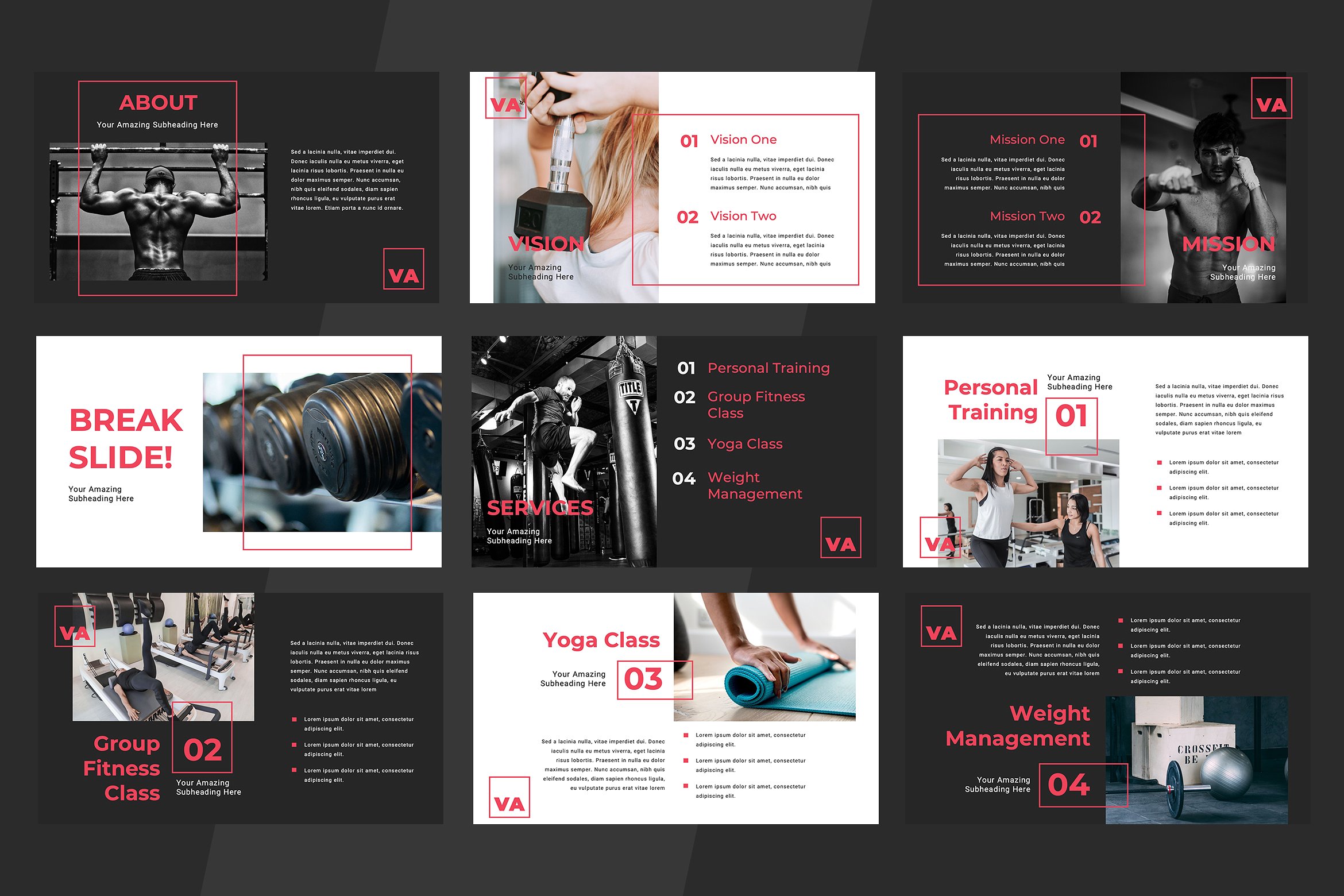 various-gym-powerpoint-by-templates-on-dribbble