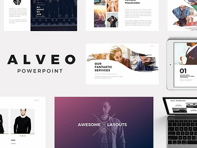 Alveo Minimal PowerPoint Template agency business clean company corporate creative design elegant minimal minimal powerpoint template modern multipurpose powerpoint powerpoint template presentation presentation template professional simple template templates