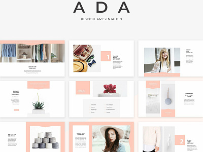 Ada Keynote Presentation branding business clean corporate creative design elegant fashion keynote keynote presentation magazine minimal modern multipurpose presentation presentation template professional simple template templates