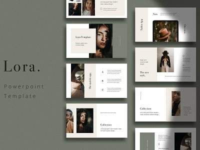 LORA - Powerpoint Template business chic clean corporate creative elegant fashion minimal modern powerpoint powerpoint presentation template powerpoint template presentation presentation template professional simple slides slideshow template templates