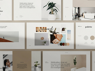 KALINA - Powerpoint Brand Guidelines book brand brand guidelines branding brochure catalog clean fashion guidelines lookbook manual marketing minimal minimal brand guidelines modern neutral pitch deck powerpoint style template