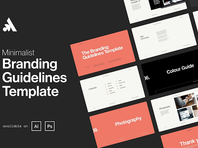 Minimal Brand Guidelines Template brand brand guidelines brand guidelines template branding branding guidelines template business clean creative designer template elegant graphic design logo design minimal minimal brand guidelines minimal template minimalist modern professional simple template