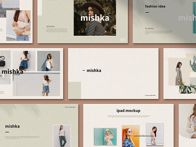 Mishka - Powerpoint branding business clean corporate creative elegant lookbook minimal modern multipurpose portfolio powerpoint powerpoint presentation powerpoint template presentation presentation template professional simple template templates