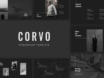 Corvo PowerPoint Presentation branding business clean corporate creative design elegant minimal modern multipurpose portfolio powerpoint powerpoint presentation powerpoint template presentation presentation template professional simple template templates