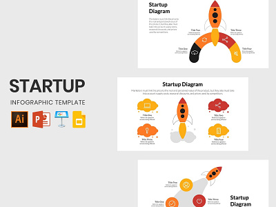 Startup Infographics Template banner business chart concept illustration info chart infographic design infographic template infographics landing page launch infographics modern project project infographics startup startups template web design web development website