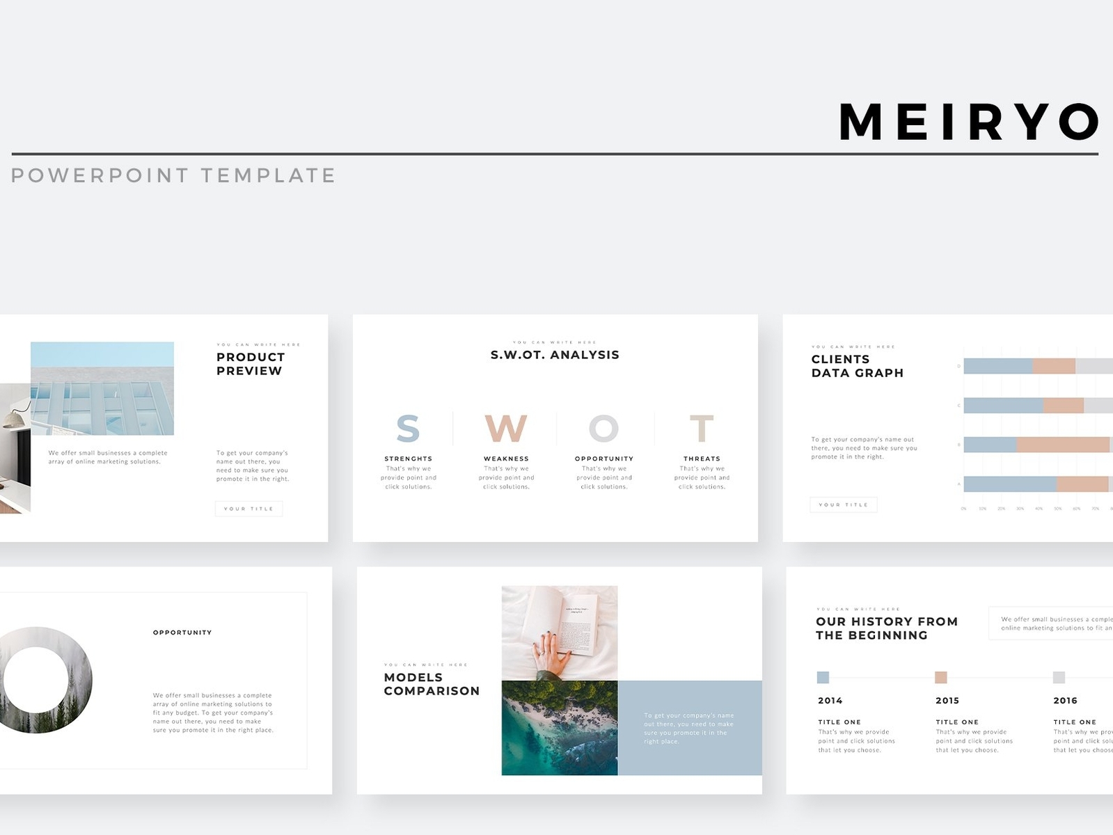 Meiryo Minimalist  PowerPoint  by Templates  on Dribbble