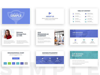 Simple Powerpoint Template By Templates On Dribbble