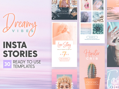 Instagram Stories - Dreamy Vibes Ed advertising blog blogger dreamy dreamy vibes instagram instagram post instagram post template instagram posts instagram posts template instagram stories instagram story instagram story template instagram template social media social media template social media templates template vibe vibes