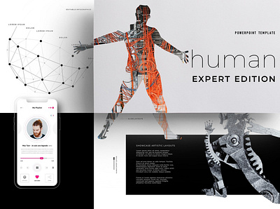 human Expert Edition for PowerPoint business clean creative diagram effect expert human human expert edition human powerpoint human presentation humans infographic minimal modern organization presentation template templates transparent vector