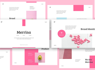 Merrina - Brand Guideline Powerpoint brand guideline brand guidelines brand guidelins branding clean corporate guide guideline guidelines minimal modern mood board neutral pitch deck powerpoint powerpoint guideline powerpoint template presentation style template
